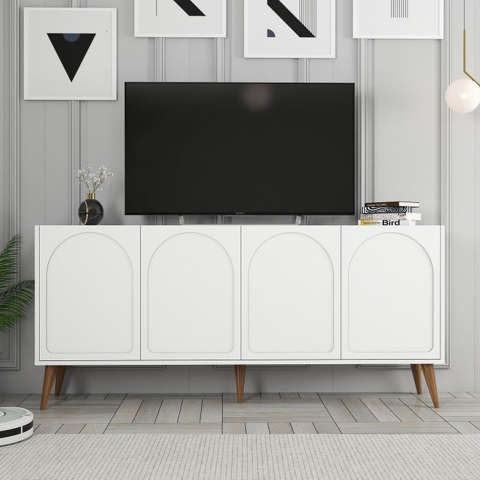 Hanah Home Lyon 81 Consola Blanco y Nogal Hanah Home Lyon 81 Consola Blanco y Nogal